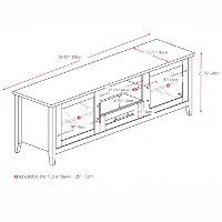 Espresso Brown 60 Inch TV Stand - Jackson
