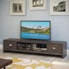 Wenge Colored Extra Wide TV Stand - Lakewood