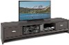 Wenge Colored Extra Wide TV Stand - Lakewood -2
