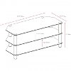 Black Corner TV Stand - Trinidad