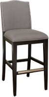 Black/Smoke 2-Pack Extra Tall Bar Stool - Chase