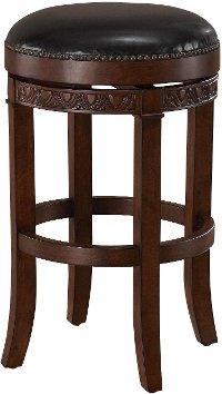 Suede/Merlot Bar Stool - Portofino
