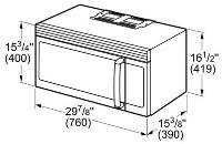 HMV3052U Bosch 30 Inch Over-the-Range Microwave Oven-2