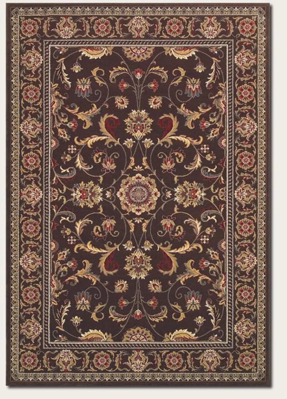 Brown 5' x 8' Odessa Area Rug-1