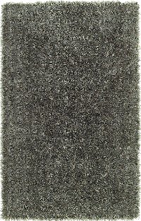 5 x 8 Medium Contemporary Gray Shag Rug - Belize