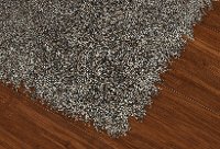 5 x 8 Medium Contemporary Gray Shag Rug - Belize-2