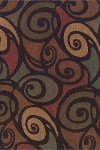 5 x 8 Medium Swirl Multi-Colored Area Rug - Capri