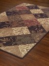 5 x 8 Medium Blocked Brown Area Rug - Capri -3