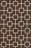 5 x 8 Medium Mocha Brown Area Rug - Infinity