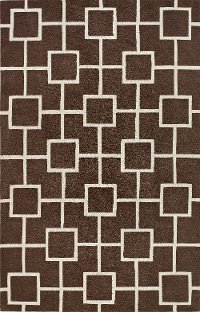 5 x 8 Medium Mocha Brown Area Rug - Infinity