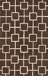 8 x 10 Large Mocha Brown Area Rug - Infinity