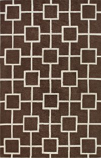 8 x 10 Large Mocha Brown Area Rug - Infinity