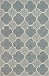 5 x 8 Medium Gray and Blue Rug - Infinity