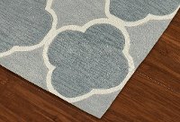 5 x 8 Medium Gray and Blue Rug - Infinity-2