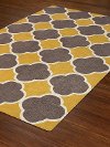 5 x 8 Medium Transitional Yellow and Brown Area Rug - Infinity-3