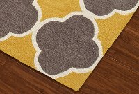 8 x 10 Large Transitional Yellow and Brown Area Rug - Infinity-2