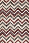5 x 7 Medium Chevron Plum & Gray Area Rug - Olympia