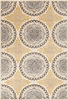 5 x 8 Medium Gray and Yellow Area Rug - Paris