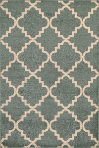 8 x 10 Large Geometric Light Blue Area Rug - Terrace