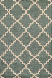 8 x 10 Large Geometric Light Blue Area Rug - Terrace