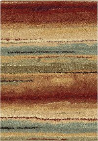 8 x 11 Large Rust Area Rug - Metropolitan