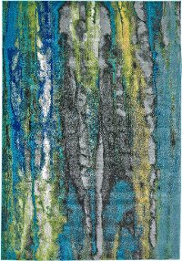 8 x 11 Large Blue-Green Area Rug - Brixton