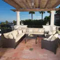 9 Piece Wicker Sectional & Chair Set - Deco