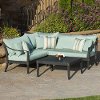 OP-ALSS4-AST-BLS-K Blue Red Star Trading 4 Piece Sectional and Table Set