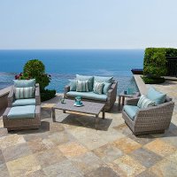 OP-PEOSS6-CNS-BLS-K 6 Piece Love Seat Set - Cannes