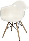 White Acrylic Chair - Arturo
