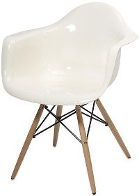 White Acrylic Chair - Arturo