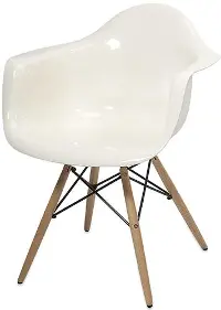 White Acrylic Chair - Arturo