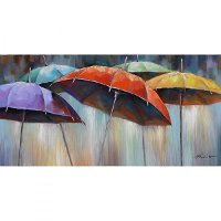 'Umbrellas' Canvas Wall Art