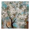 White Blossom Tree In Bloom Canvas Wall Art
