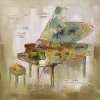 Paris Piano Canvas Wall Art