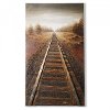 Into The Distance Train Tracks Canvas Artwork Wall Art