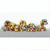 Clearance Multi-Color 'Patchwork Puppies' Canvas Wall Art