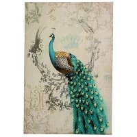 'Peacock Poise II' Canvas Wall Art