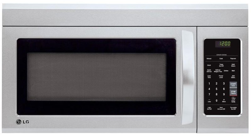 Lg Over The Range Microwave 1 8 Cu Ft Stainless Steel Rc
