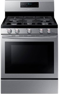 NX58H5600SS Samsung Gas Range with 5th Oval Burner - 5.8 cu. ft. Stainless Steel
