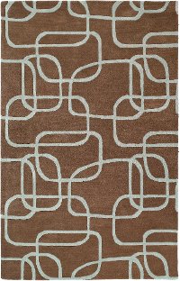 5 x 8 Medium Brown Area Rug - Astronomy