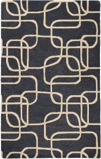 5 x 8 Medium Ebony Area Rug - Astronomy