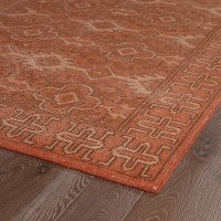 4 x 6 Small Vintage Paprika Red Area Rug - Restoration-2
