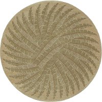 8' Round Gold Area Rug - Tara