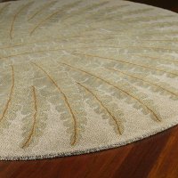 8' Round Gold Area Rug - Tara-2