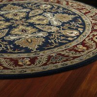 8' Round Navy Area Rug - Tara-2