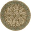 8' Round Ivory Area Rug - Tara
