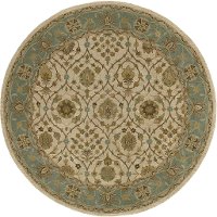 8' Round Ivory Area Rug - Tara