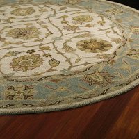 8' Round Ivory Area Rug - Tara-2