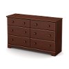 3746027 Cherry 6-Drawer Double Dresser - Summer Breeze